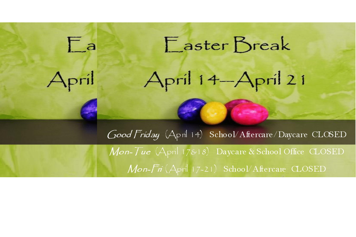 2017 Easter Break Bethel Christian Academy